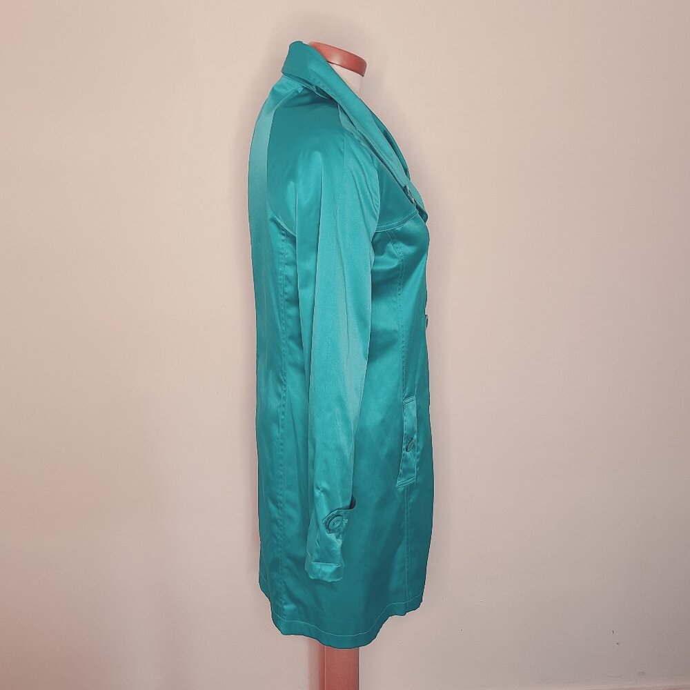 Solo Moda Teal Spring Coat - Picture 3 of 7